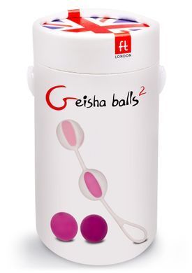 Шарики вагинальные Gvibe Geisha Balls 2 для тренировки интимных мышц, розовые