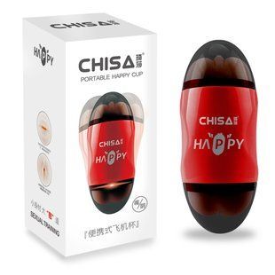 Мастурбатор&nbsp;двухсторонний Вагина и Рот Chisa Portable Happy Cup в колбе