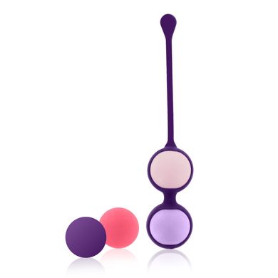 Вагінальні кульки 4шт Rianne s Pussy Playballs CORAL ROSE, Фіолетовий