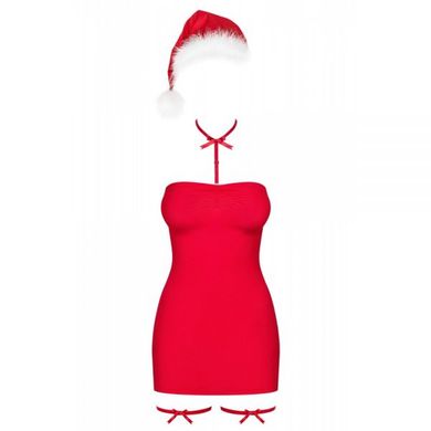 Комплект Obsessive Kissmas chemise Red® XXL