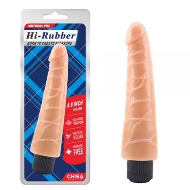 Вібромасажер Chisa Hi-Rubber 8.8 Dildo-Flesh, Телесный, Розмір упаковки ： 35 * 12 * 7 см
