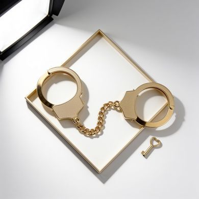 Наручники металеві DS Fetish, золоті