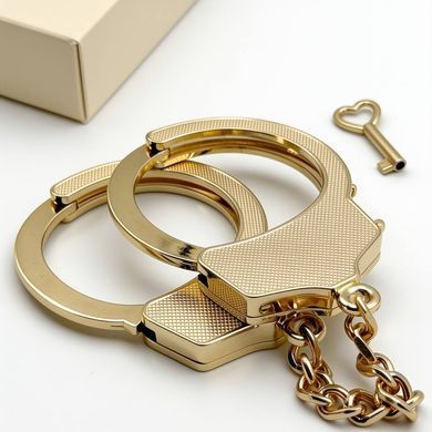 Наручники металеві DS Fetish, золоті