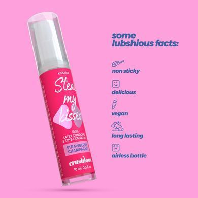 Оральний лубрикант Crushious Strawberry Champagne, 10 мл