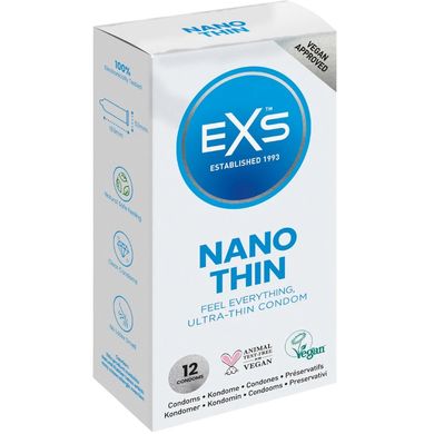 Презервативы EXS Ультратонкие Nano Thin VEGAN 12 Pack