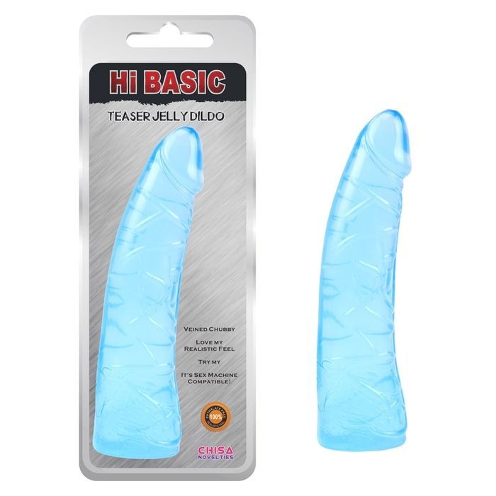 Реалістичний фалоімітатор Chisa Teaser Jelly Dildo, блакитний, 18,6 &times; 4 см