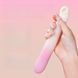 Двойной вибратор Zemalia Arousal с фрикцией и вакуумным стимулятором + APP, градиент розовый