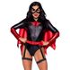 Сексуальний костюм Leg Avenue Bat Woman, XS, із 4 предметів, чорно-червоний