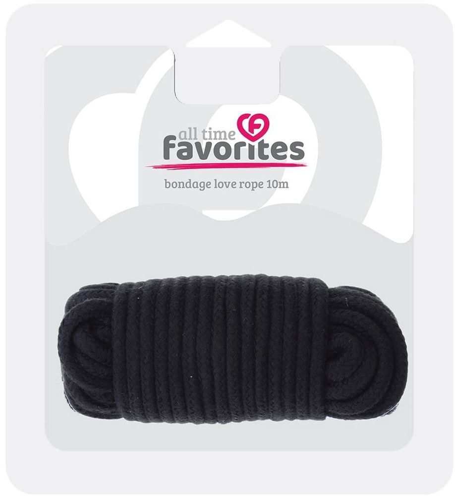 Веревка для бондажа BONDX LOVE ROPE - 10M, BLACK