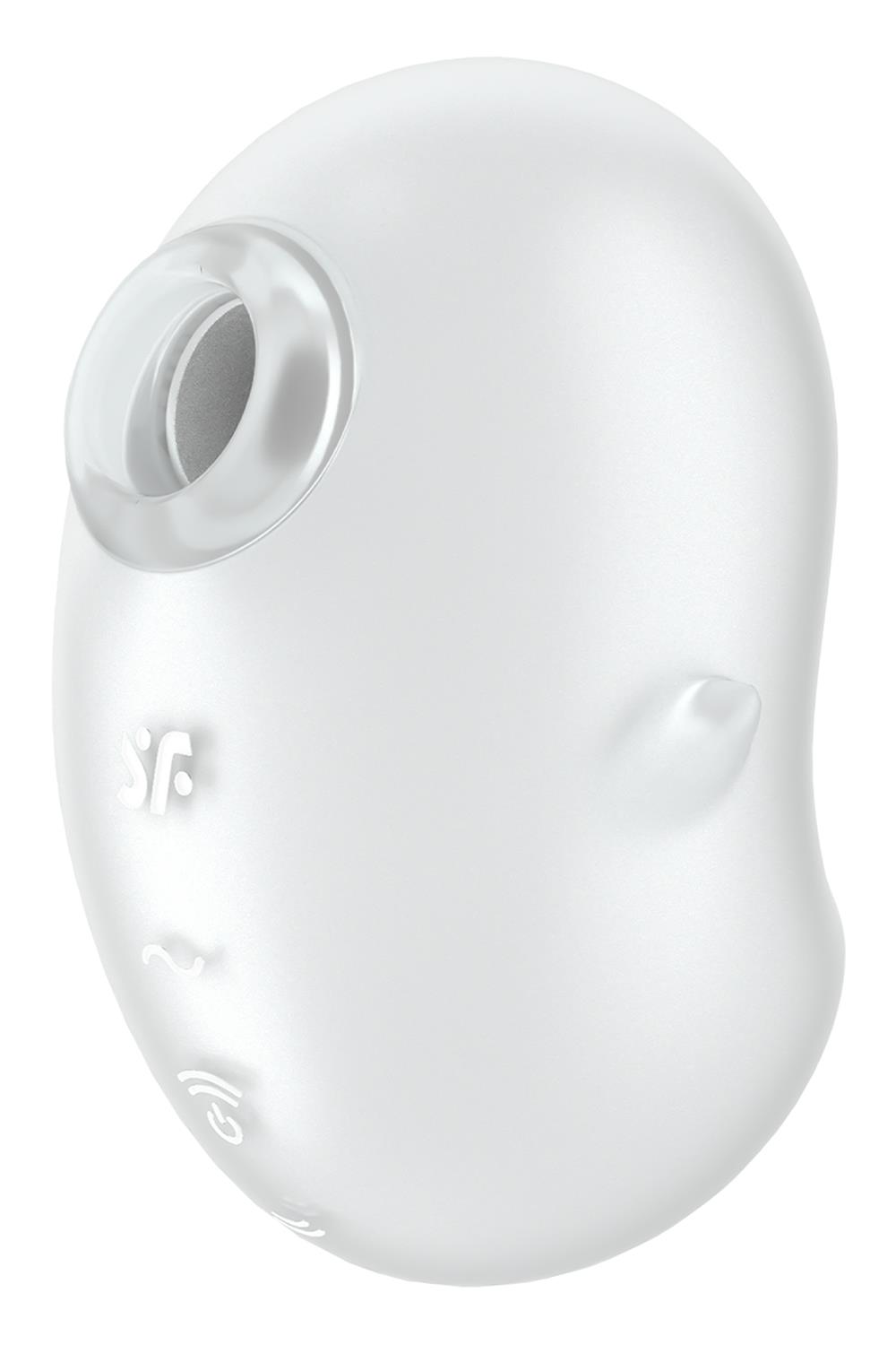 Вакуумний вібратор стимулятор Satisfyer Cutie Ghost білий, 9.1 см