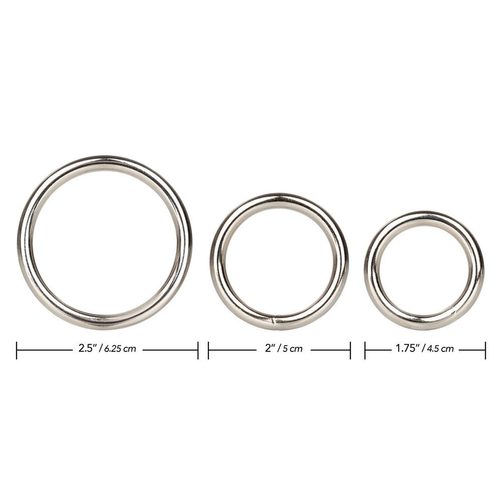 Наборо эрекционных колец Silver Ring - 3 Piece Set