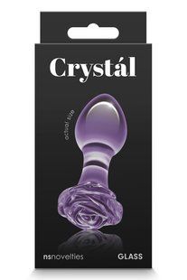 Скляна пробка NS Novelties CRYSTAL ROSE PURPLE