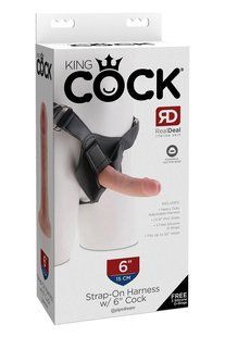 Страпон Pipedream King Cock реалістичний, з присоской