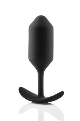 Анальная пробка со смещенным центром тяжести Snug Plug 3 B-Vibe, силиконовая, черная
