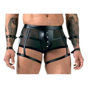 Чоловічі труси з фіксаторами на руки Sven Joy Ment Mens Pants, чорний, S