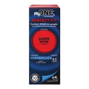 Презервативы латексные My ONE Super Wide & Long 64L большого большого размера(цена за упак., 10 шт.)