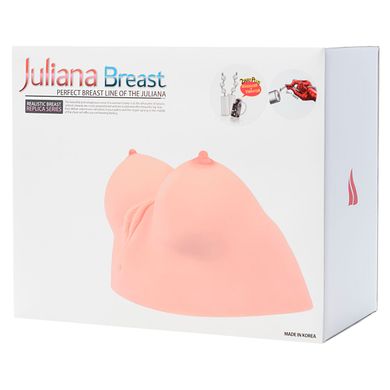 Мастурбатор у формі грудей Kokos Juliana Breast з вібрацією