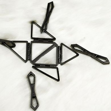 Набор для БДСМ Lockink, натуральная кожа и металл, черный, 7 предметов