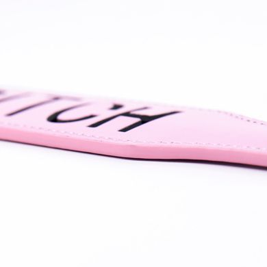 Шлепалка овальная с надписью Bitch PADDLE, розовая, 31,5 см