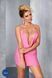 Сукня сексуальна з глибоким декольте вечірня Passion MIRACLE CHEMISE рожева, 4XL