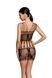 Сукня сітка з декоративними метеликами Passion BS090 чорна, One Size