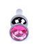 Анальна пробка з нержавіючої сталі з каменем Plug-Jewellery Dark Silver BUTT PLUG-Pink