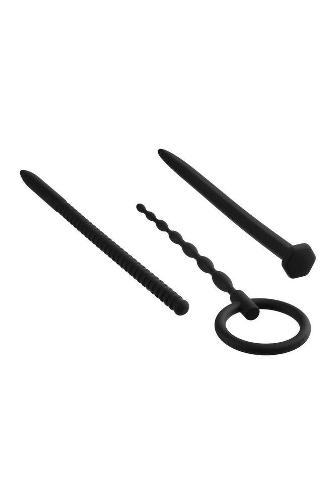 Набір чорних уретральних катетерів NMC Knot Knot із силікону
