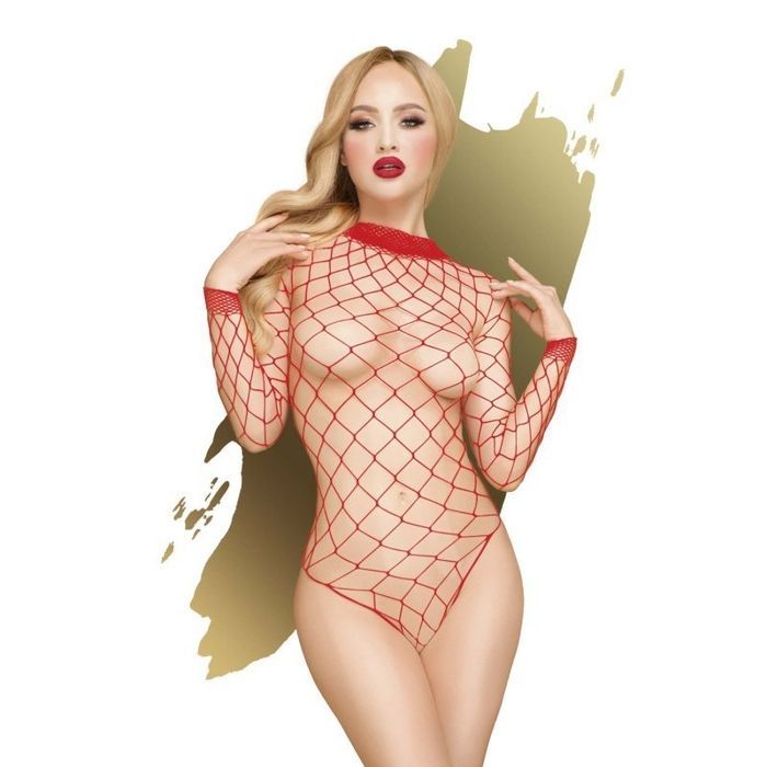 Боді у велику сітку Penthouse Scandalous red(S-L)