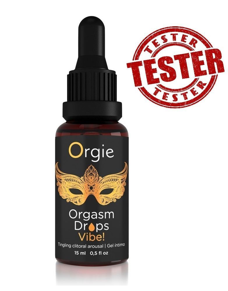 ТЕСТЕР/Клиторальные капли с вибрацией Orgie Orgasm Drops Vibe,15 мл(при покупке 10 ед,тестер за 1гр)