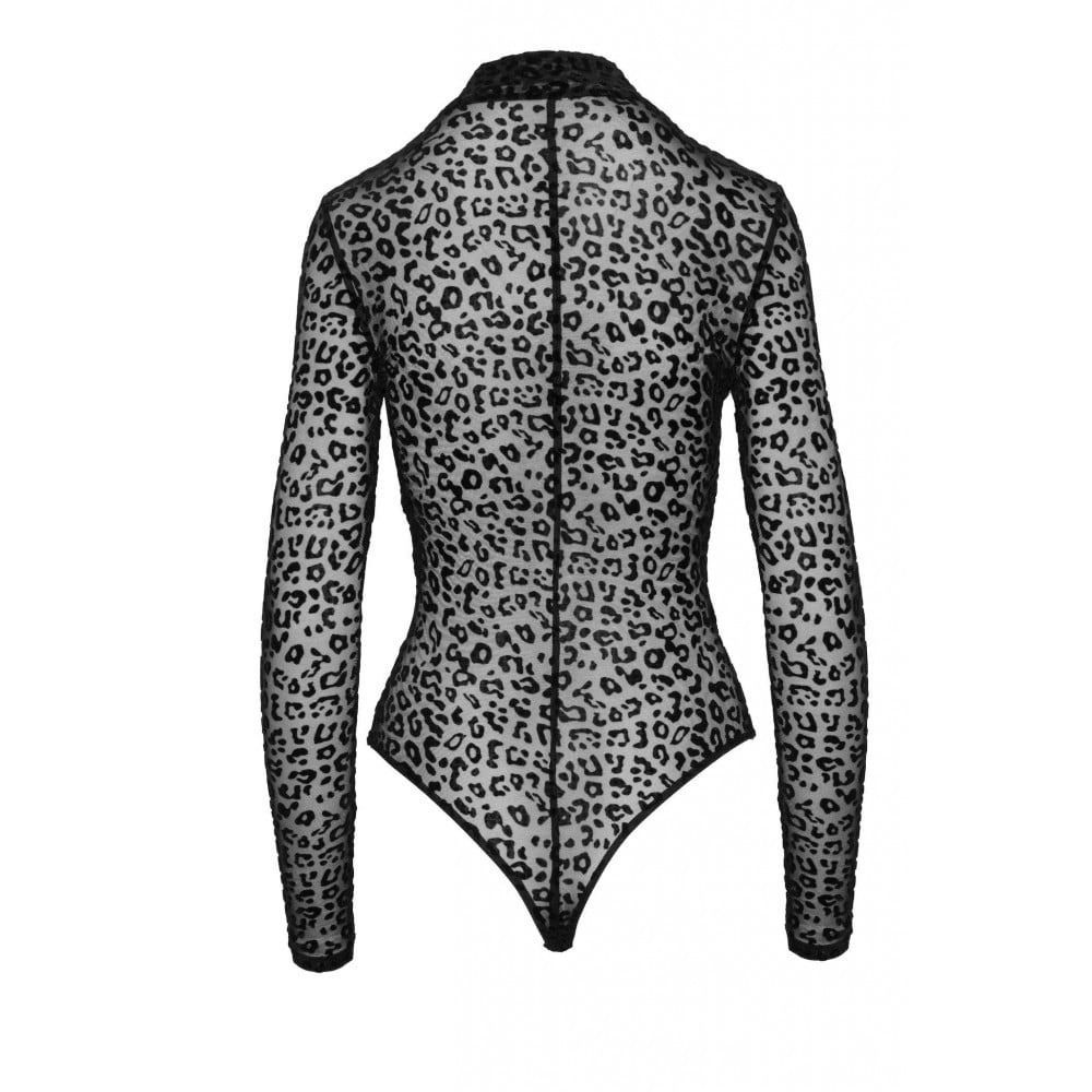 Боди сексуальное с леопардовым принтом L F287 Noir Handmade