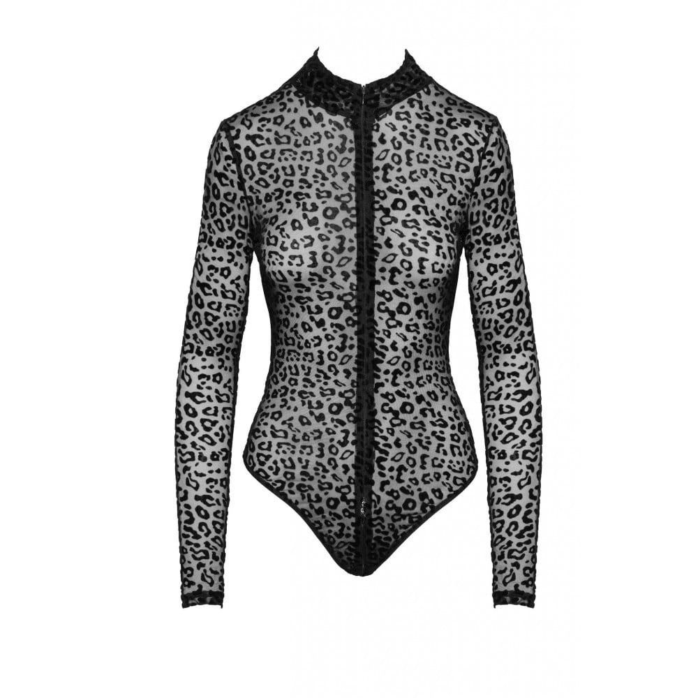 Боди сексуальное с леопардовым принтом L F287 Noir Handmade