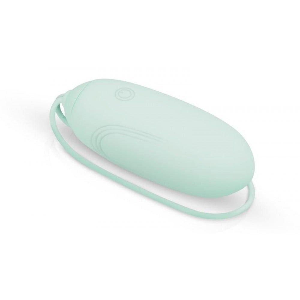 Виброяйцо с дистанционным пультом Luv Egg, силиконовое, зеленое, 6.5 х 3.5 см