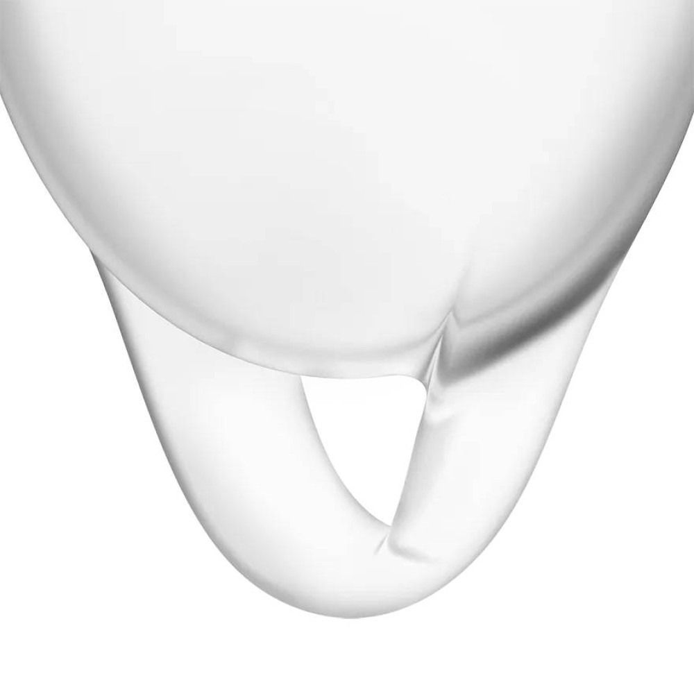 Набор менструальных чаш Satisfyer Feel Confident Menstrual Cup 15 мл и 20 мл, прозрачные
