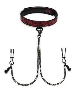 Ошейник с зажимами на соски Sweet Anticipation Fifty Shades of Grey Collar Nipp