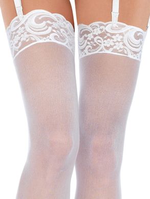 Чулки белые Sheer Stockings O/S