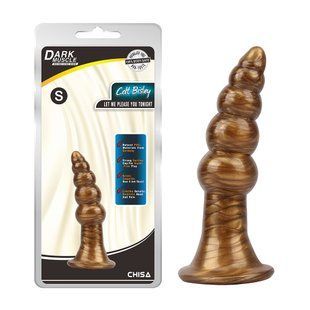 Анальна&nbsp;пробка&nbsp;у вигляді ялинки Chisa Dark&nbsp;Muscle золотиста