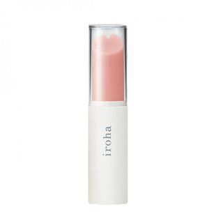 Віброкуля у вигляді помади Iroha Stick Tenga, медичний силікон, рожевий з білим.