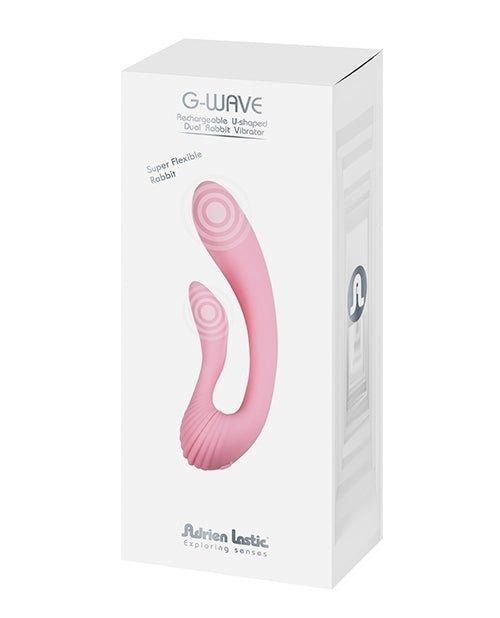 Вибратор для точки G фигурный Adrien lastic G-Wave розовый