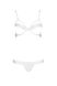 Комплект білизни з напіввідкритими грудьми Kyouka Passion, білий, S/M