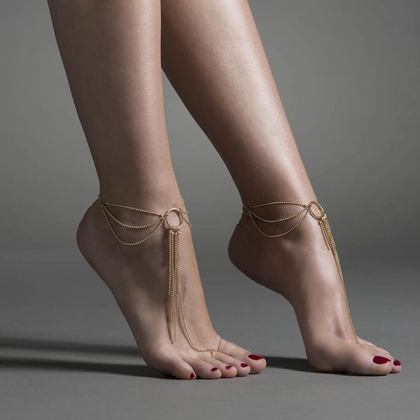 Браслеты для ног Bijoux Indiscrets Magnifique Feet Chain — Gold