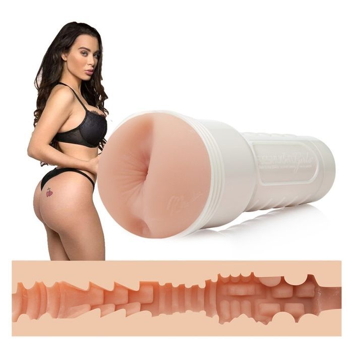 Мастурбатор анус в колбе Fleshlight Girls Lana Rhoades, киберкожи (Superskin), телесный
