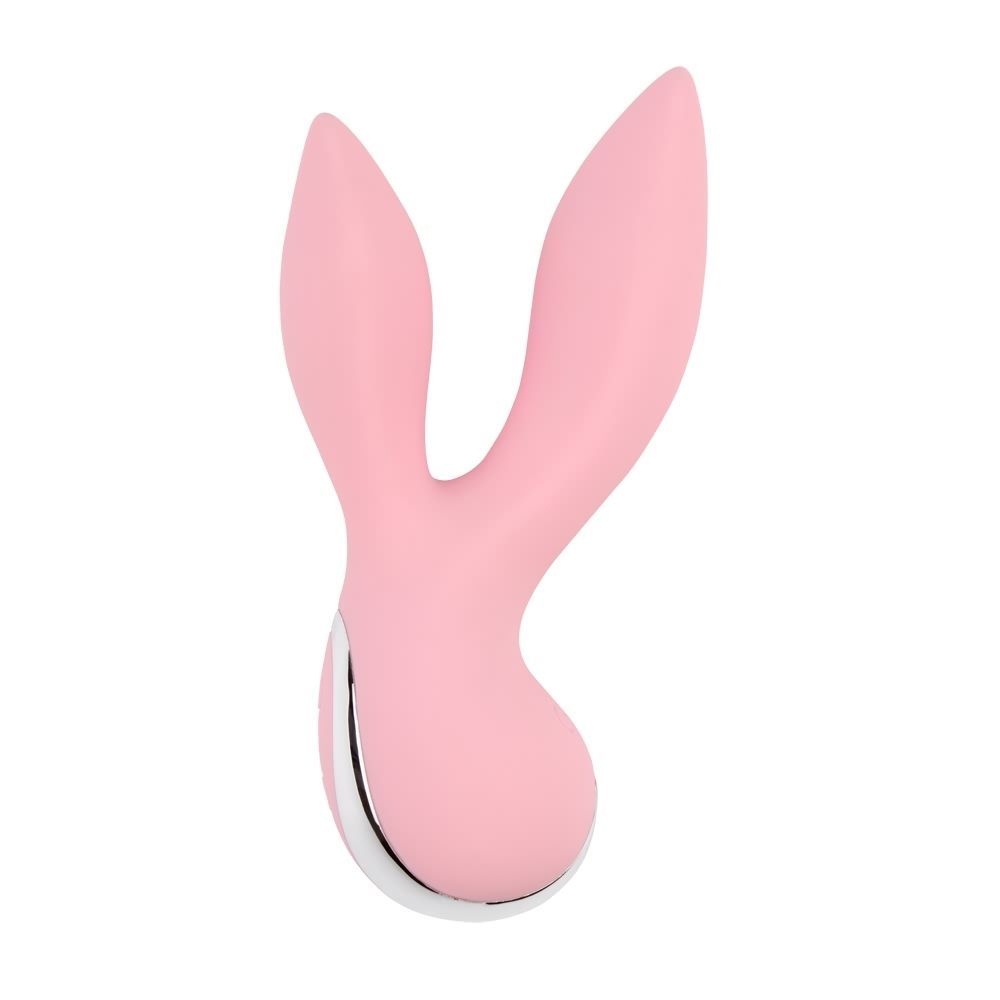 Вибратор с 2 отростками Chisa Aphrovibe Oh My Rabbit, нежно-розовый