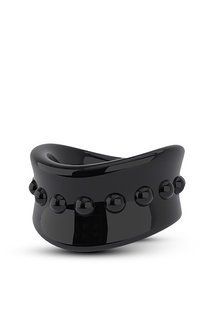 Эрекционная насадка Stay Hard Beef Ball Stretcher черная, 5 см