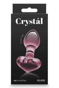 Скляна пробка NS Novelties CRYSTAL HEART PINK