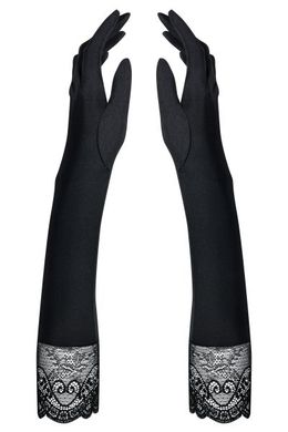 Перчатки черные до локтя Obsessive MIAMOR Gloves