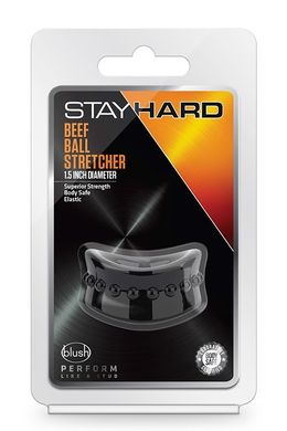 Эрекционная насадка Stay Hard Beef Ball Stretcher черная, 5 см
