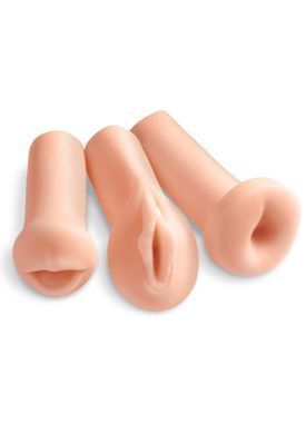 Набор из 3-х мастурбаторов Pipedream Extreme ALL 3 HOLES Вагина, Анус и Рот