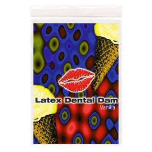 Серветка для орального сексу Vanilla Latex Dental Dams зі смаком ванілі, 1 шт.