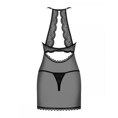 Пеньюар Obsessive Pearlove и стринги S/M