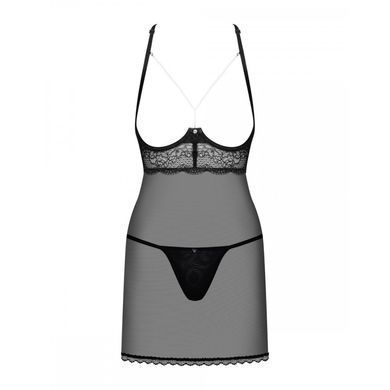 Пеньюар Obsessive Pearlove и стринги S/M